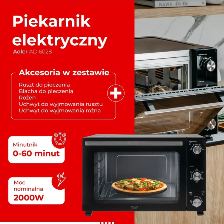 Piekarnik elektryczny ADLER AD 6028