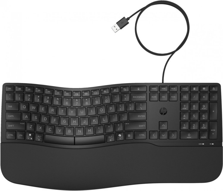 Klawiatura HP 480 Comfort Wired Keyboard przewodowa czarna 8T6M1AA