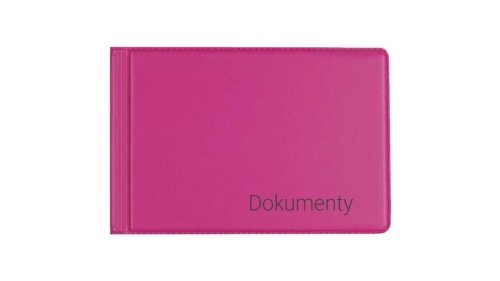 Okładka na dokumenty małe pink