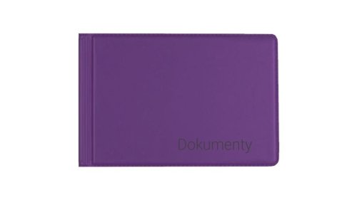 Okładka na dokumenty małe violet