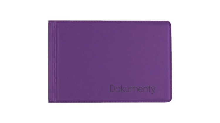Okładka na dokumenty małe violet