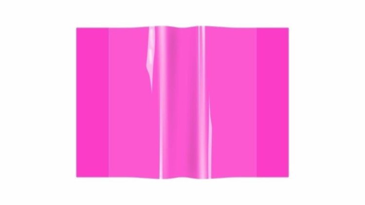 Okładka zeszytowa A5 PVC neon różowy (10szt)