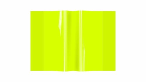 Okładka zeszytowa A5 PVC neon żółty (10szt)