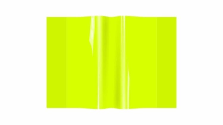 Okładka zeszytowa A5 PVC neon żółty (10szt)