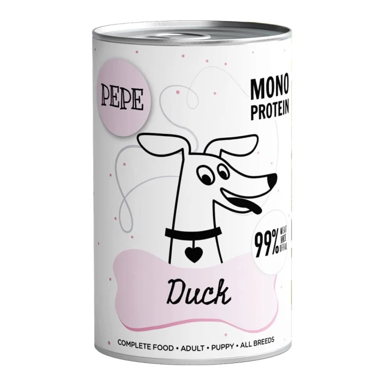 Paka Zwierzaka Pepe Duck 99% kaczka 400g