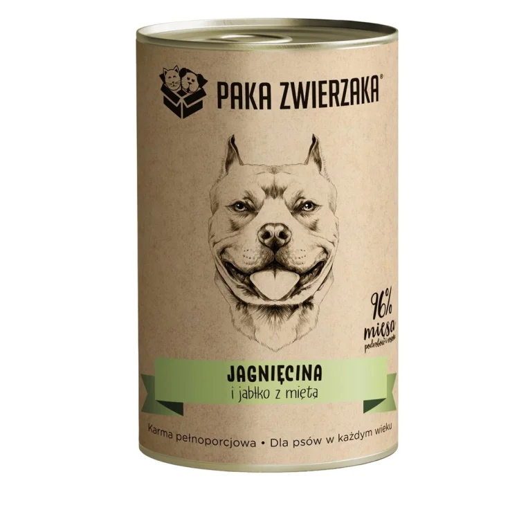 Paka Zwierzaka Jagnięcina i jabłko z miętą 400g