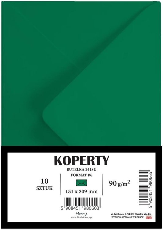 Koperty B6 buletka 10szt