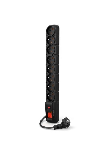 Listwa przeciwprzepięciowa Acar S8 PRO (3m ; czarny)