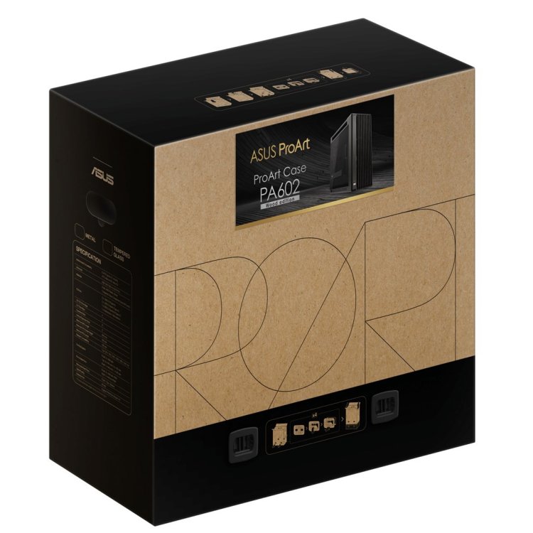 Obudowa ASUS PROART PA602 WOOD TG PWM BLACK