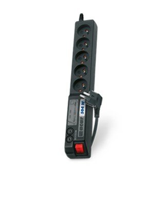 Listwa przeciwprzepięciowa Acar 504WF EMI/RFI (3m ; czarny)