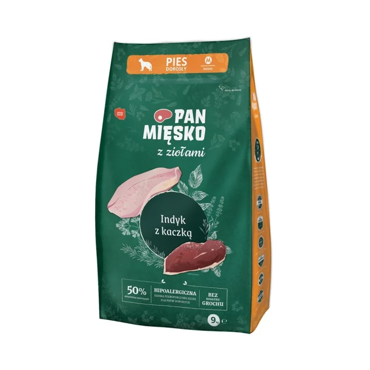 Pan Mięsko Indyk z kaczką (dorosły) M 9kg