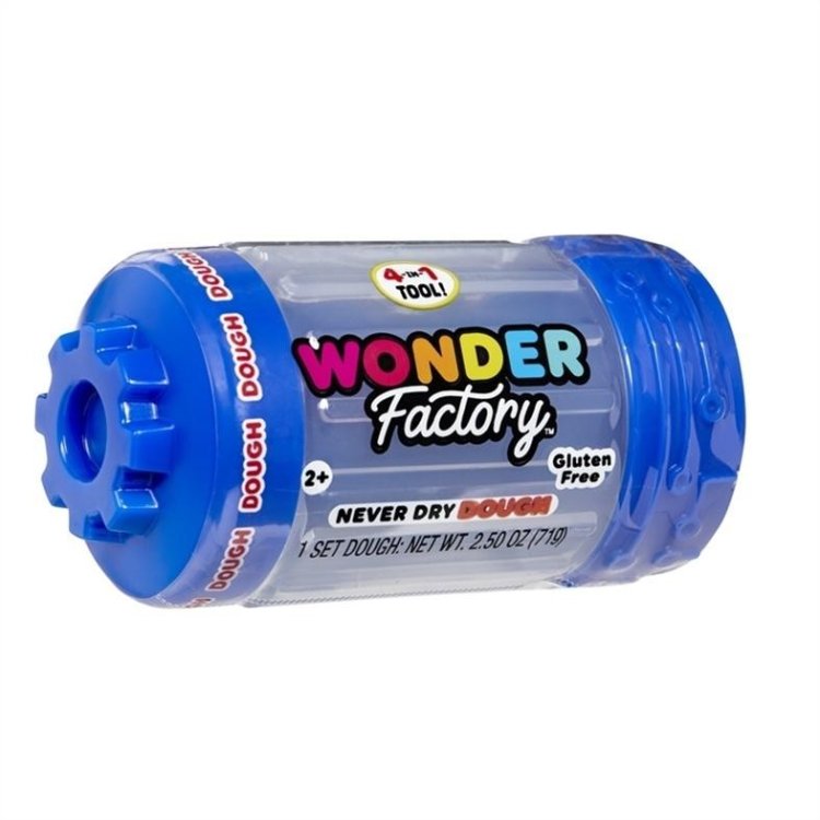 Wonder Factory Never Dry Dough Singles - Blue