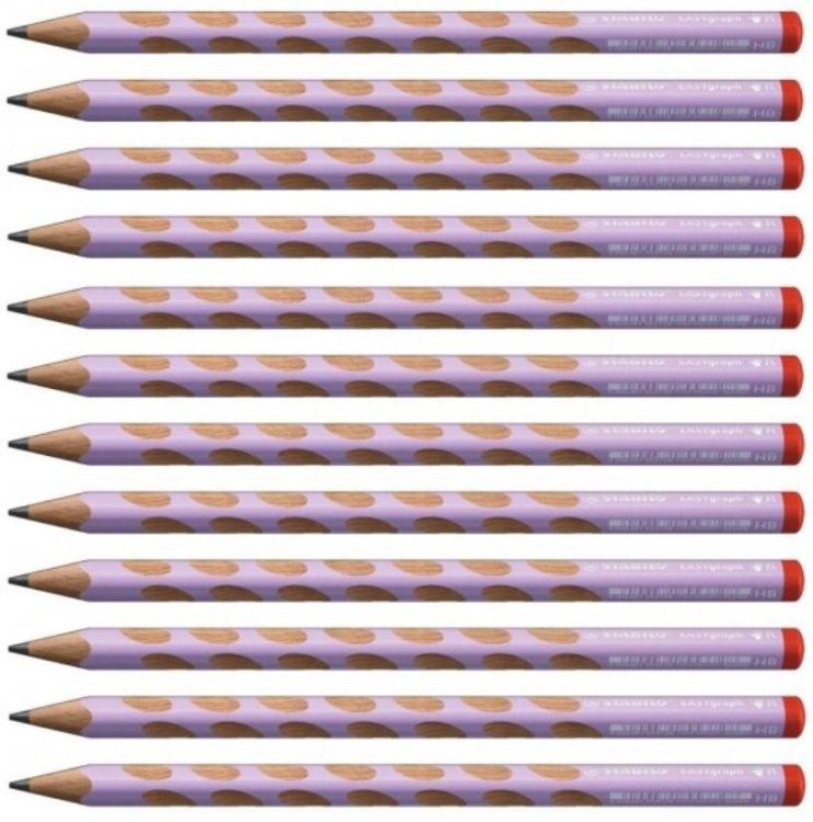 Ołówek EasyGraph Pastel HB PR lilia (12szt)