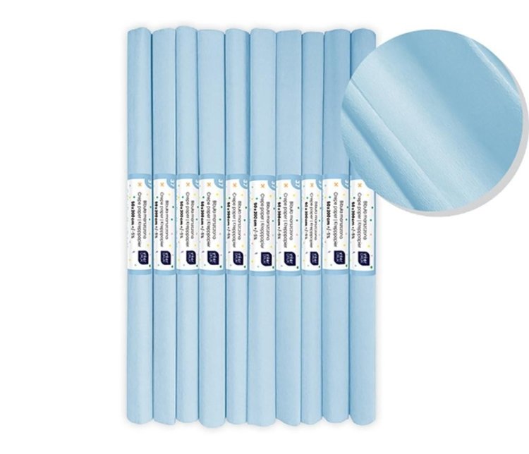 Bibuła marszczona nr 37 gołębi pastel (10szt)