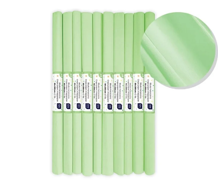 Bibuła marszczona nr 39 pistacjowy pastel (10szt)