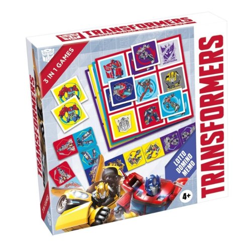 Transformers 3w1 Lotto, Domino, Memo