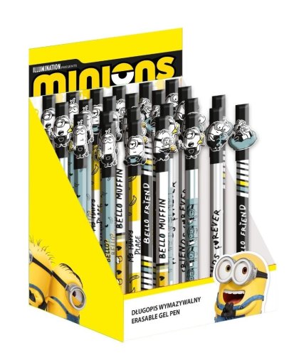 Długopis wymazywalny Minionki niebieski (24szt)