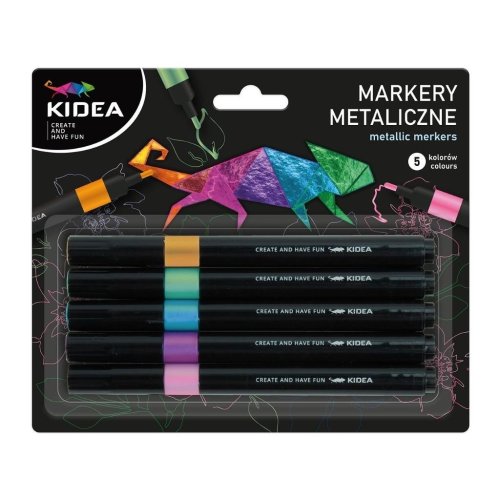 Markery metaliczne 5 kolorów KIDEA