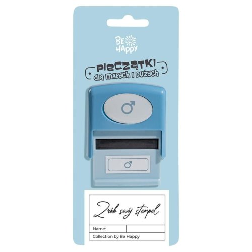 Pieczątka z napisem - Znak męski