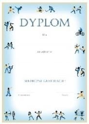 Dyplom A4 Dyscyliny w ramce