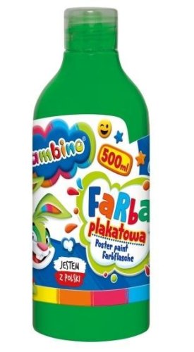 Farba plakatowa zielona 500ml BAMBINO