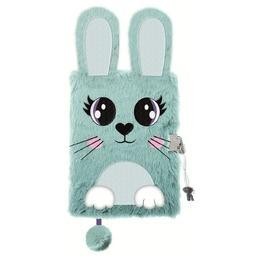 Pamiętnik z kłódką A5/96K 3D włochacz Rabbit