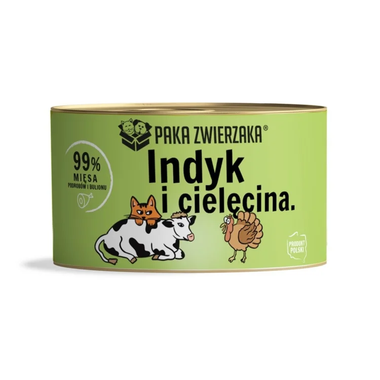 Paka Zwierzaka Indyk z cielęciną 200g