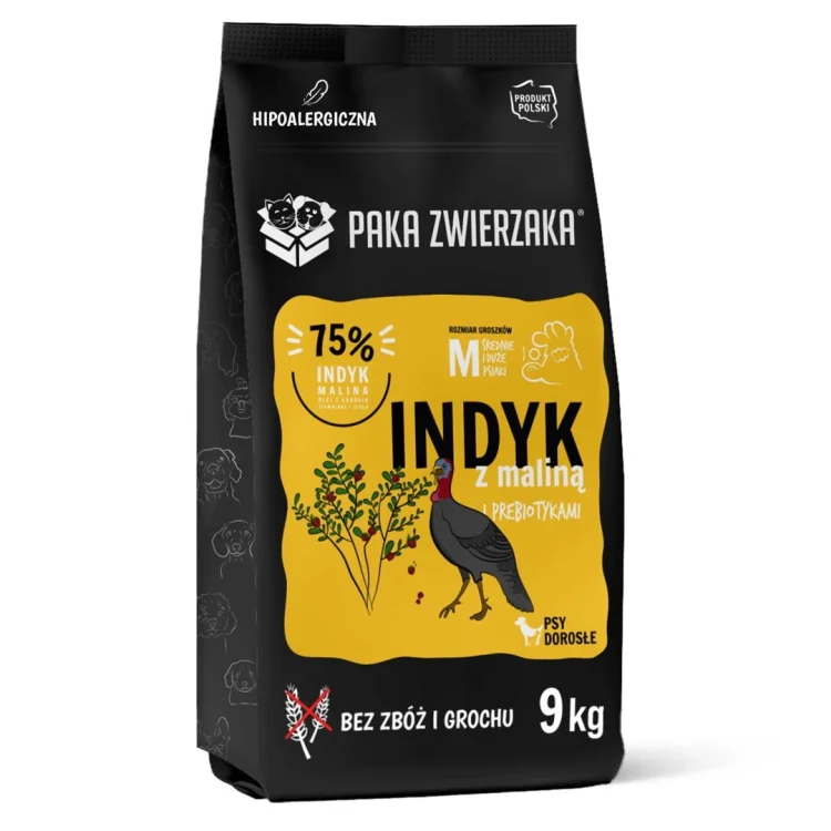 Paka Zwierzaka Seventh Heaven Indyk z maliną ''M'' 9kg