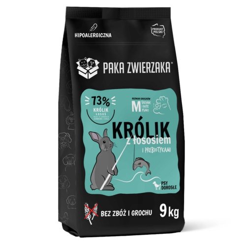 Paka Zwierzaka Seventh Heaven Królik z łososiem ''M'' 9kg