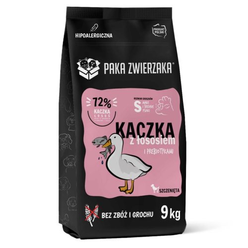 Paka Zwierzaka Seventh Heaven Kaczka z łososiem dla szczeniąt ''PUPPY'' 9kg
