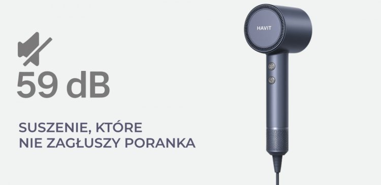 Suszarka do włosów Havit HD202-EU
