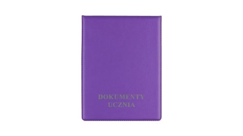 Okładka na dokumenty ucznia pion violet