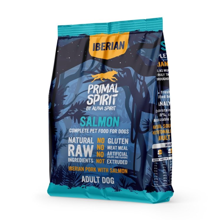 Primal Spirit Iberian łosoś sucha karma pies 1kg