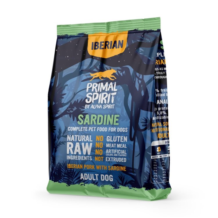Primal Spirit Iberian sardynka sucha karma pies 1kg