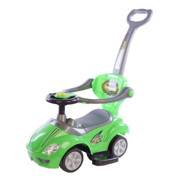 Jeździk z rączką 3w1 Mega Car zielony