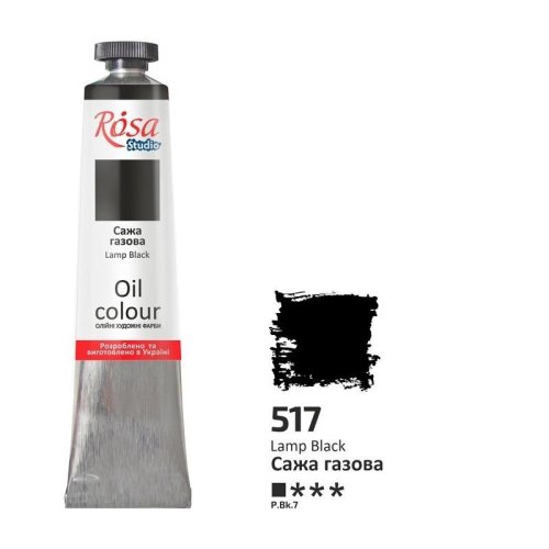 Farba olejna lamp black 517 45ml
