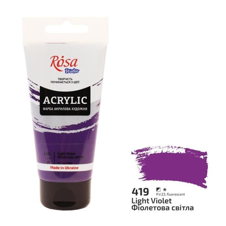 Farba akrylowa light violet 419 75ml