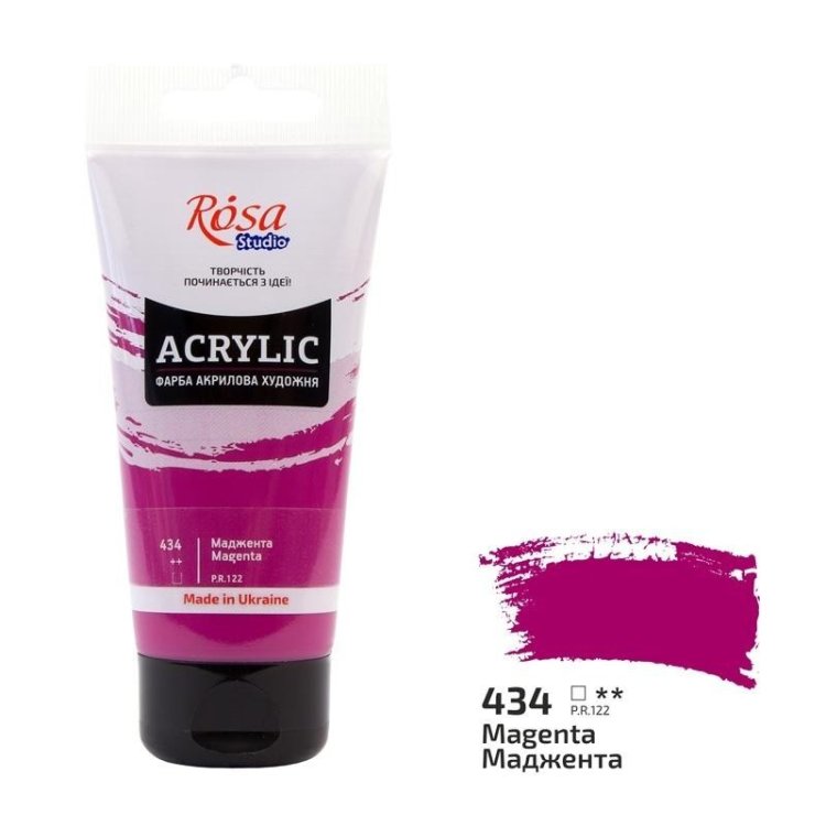 Farba akrylowa magenta 434 75ml