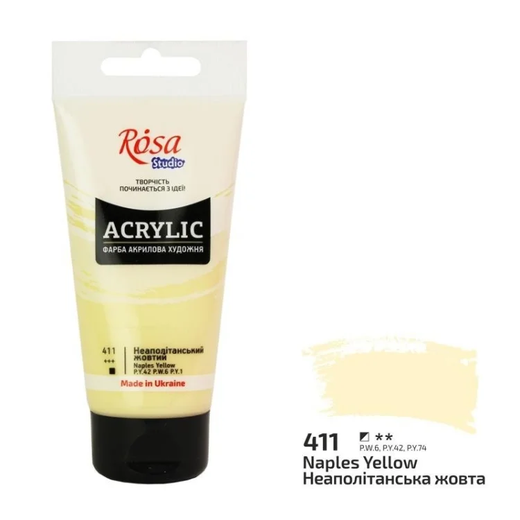 Farba akrylowa naples yellow 411 75ml