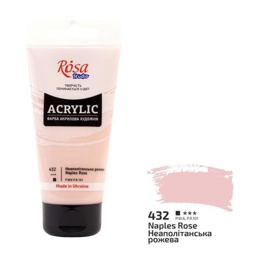 Farba akrylowa naples rose 432 75ml