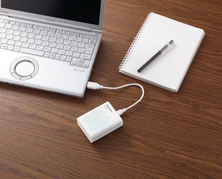 ŁADOWARKA PANASONIC SMARTPLUS USB + 4 x AA ENELOOP 2000 mAh