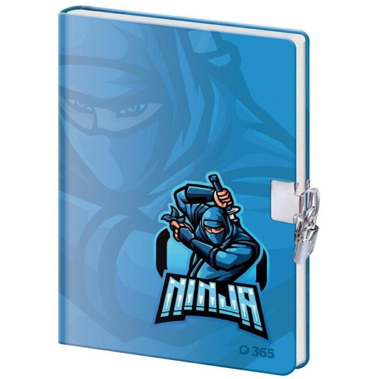 Pamiętnik z kłódką B6/60K gładki Ninja