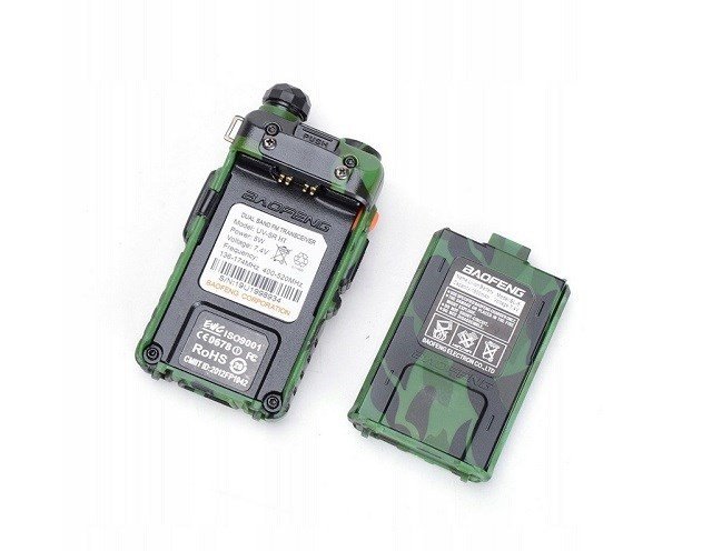 Krótkofalówka Baofeng UV-5R HTQ Camo, Radiotelefon Walkie Talkie Skaner Kamuflaż
