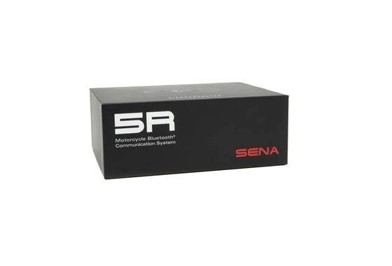 Interkom motocyklowy Sena 5R-01D 5R Bluetooth 5.1 700m z wyświetlaczem LCD i uniwersalnym zestawem mikrofonów na 2 kaski