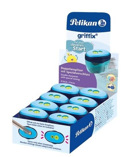 Temperówka podwójna Griffix (8szt) PELIKAN