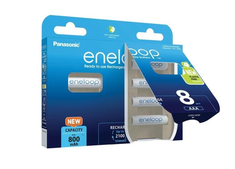 PANASONIC ENELOOP AAA 800 mAh 8 szt