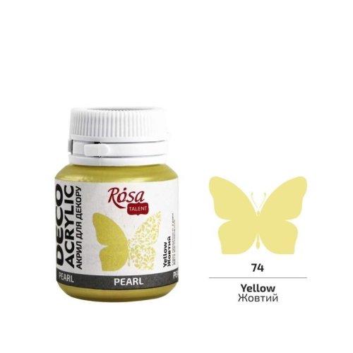 Farba akrylowa perłowa yellow 74 20ml