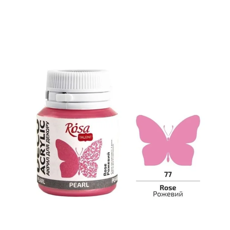 Farba akrylowa perłowa rose 77 20ml