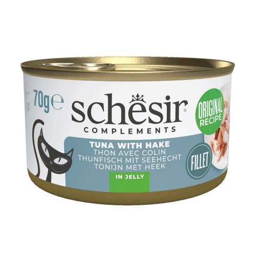 SCHESIR Adult w Galarecie Tuńczyk Morszczuk 70g