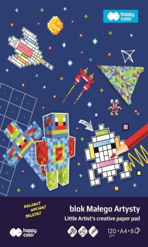 Blok małego artysty A4 8 ark Pixi Planet